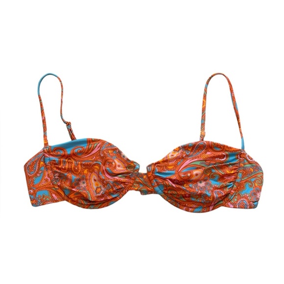 LA Hearts by PacSun Paisley Alexa Balconette Bikini Top M - Picture 3 of 7